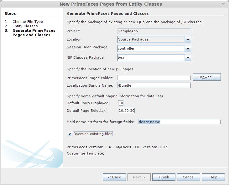 primefaces netbeans plugin